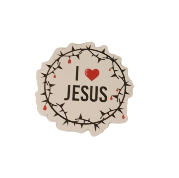I Love Jesus Sticker - Picture 1 of 3